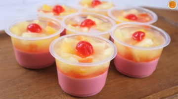 Fruit Cocktail Jelly Cups | Fruit Salad Jelly