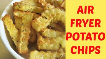 HOMEMADE AIR FRYER CRINKLE CUT FRENCH FRIES/CHIPS
