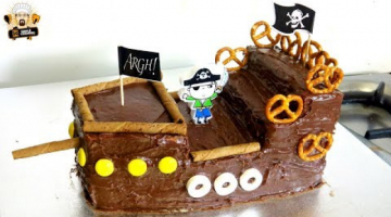 HOW TO MAKE A PIRATE SHIP CAKE DIY KIDS BIRTHDAY PARTY IDEAS