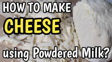 HOW TO MAKE CHEESE using Powdered Milk/HOMEMADE CHEESE