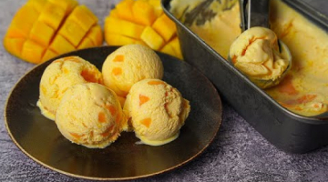 Mango Ice Cream Recipe | Homemade Mango Ice Cream Recipe Without Condensed Milk | Yummy