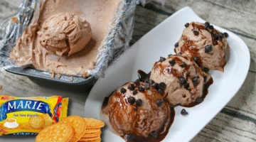 Marie Biscuit ice Cream | Ice Cream Recipe With Cream | Chocolate Biscuit Ice Cream