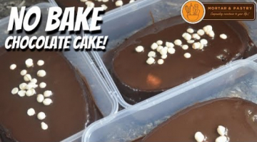 NO BAKE CHOCOLATE CAKE! | with Homemade Chocolate Sauce