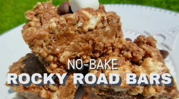 No-Bake ROCKY ROAD CHOCOLATE BARS | Only 6-Ingredients | DIY for Beginners