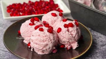 Pomegranate Ice Cream Recipe | Ice Cream Recipe Without Condensed Milk | Yummy