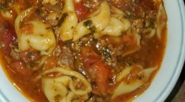 Spicy Sausage Tortellini Soup