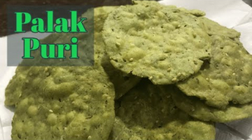 Tea time snack Palak Puri | Crispy Spinach Puri | Namkeen Palak Puri