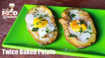 Twice Baked Potato with Egg on Top || Baked Potato Recipe || How to Make Egg Stuffed Potatoes